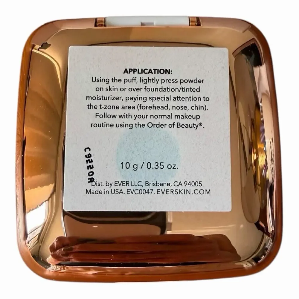EVER BLUR NIP Post Makeup Translucent Perfecting Face Pressed Powder